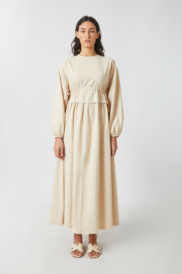 İynem Keten Elbise Taş - 3