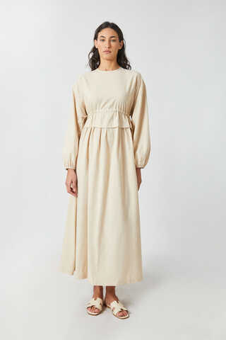 İynem Keten Elbise Taş - 2