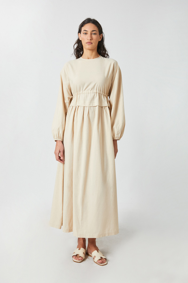 İynem Keten Elbise Taş - 2