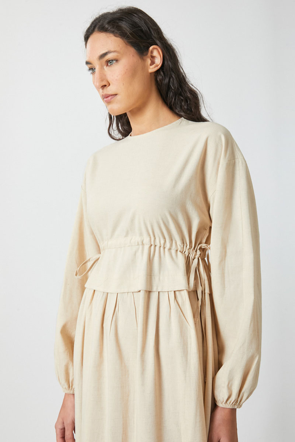 İynem Keten Elbise Taş - 10