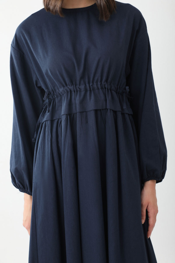 Iynem Linen Dress Navy Blue - 7
