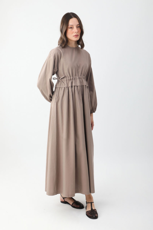 Iynem Linen Dress Vizon - 9