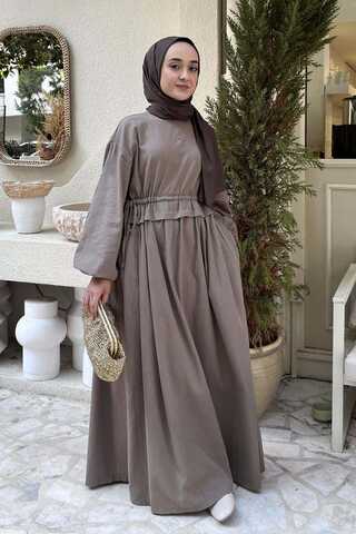 Iynem Linen Dress Vizon - 1
