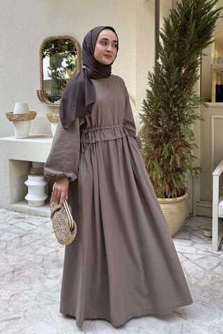 Iynem Linen Dress Vizon - 4