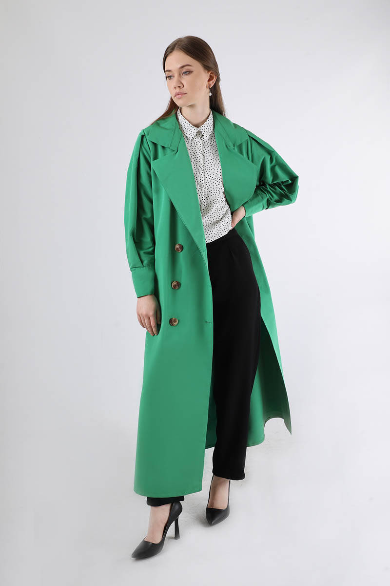 Jamin Trench Coat Green