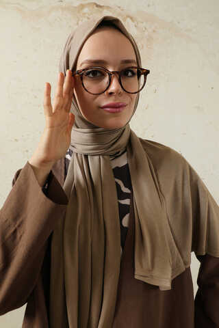 Jersey Scarf Dark Taupe - 2