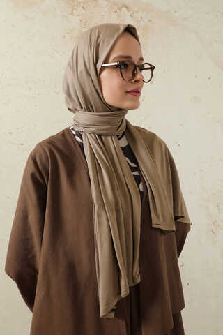 Jersey Scarf Dark Taupe - 3