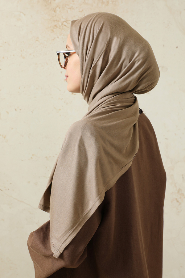 Jersey Scarf Dark Taupe - 4