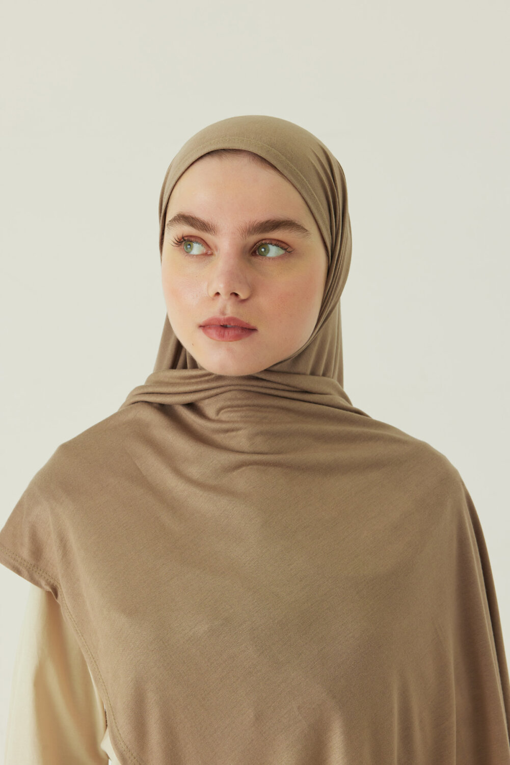 Jersey Scarf Dark Taupe 