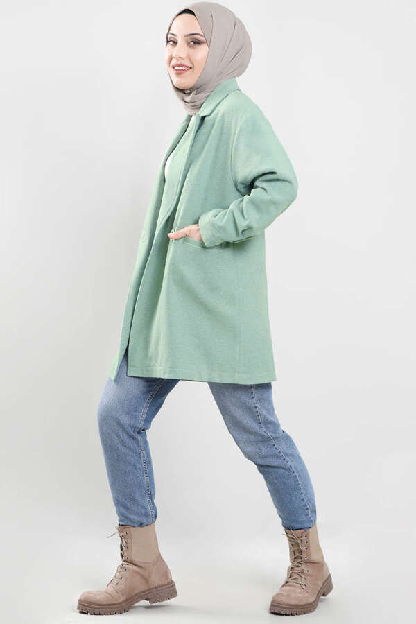 Kaşe Blazer Ceket Mint