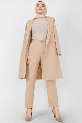 Zulays - Klasik Blazer Ceket Takım Camel