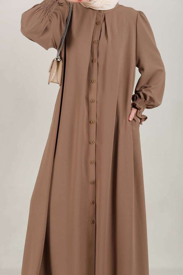 Klasik Elbise Ferace Camel