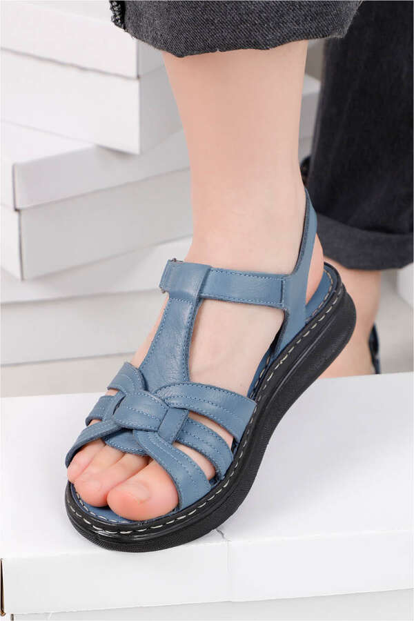 Klasik Sandalet İndigo