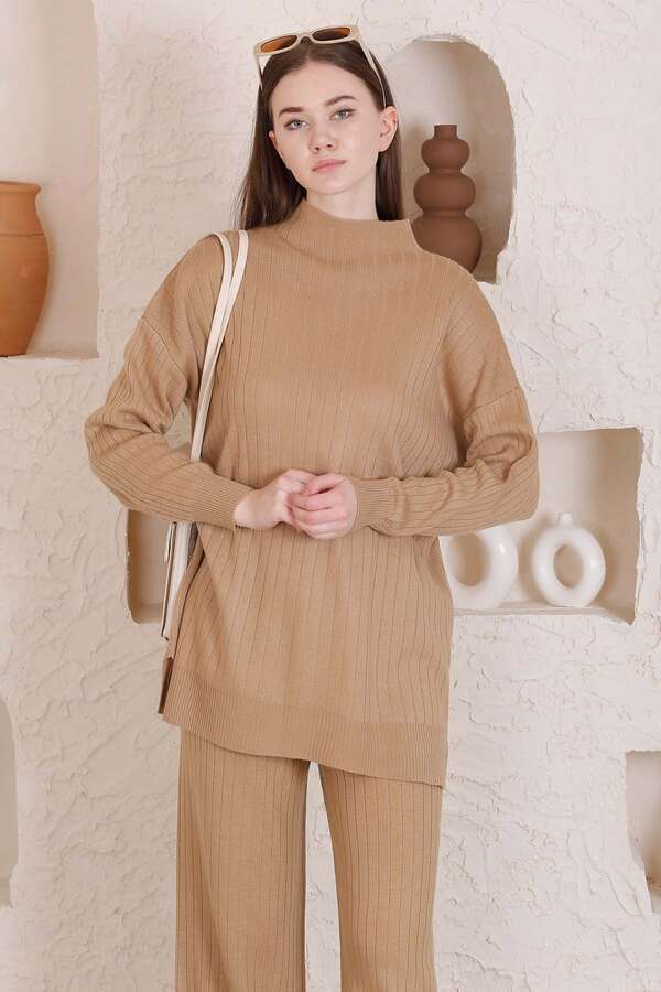 Klasik Triko Takım Camel