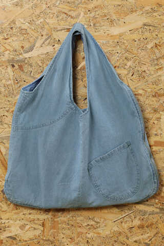 Kot Yelek Çanta Açık Mavi - 1