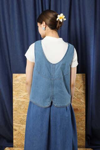 Kot Yelek Çanta Mavi - 10