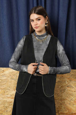 Kot Yelek Çanta Siyah - 6