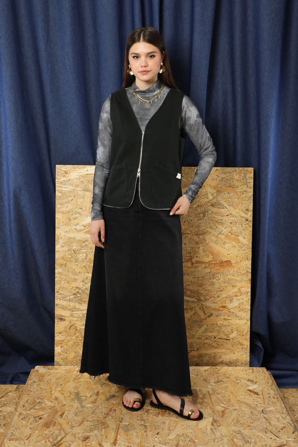 Kot Yelek Çanta Siyah - 7