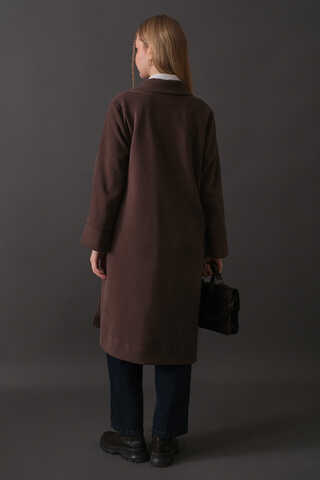 Kruvaze Bağlamalı Kaban Koyu Mürdüm - 17