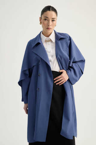 Laçin Trençkot İndigo - 1