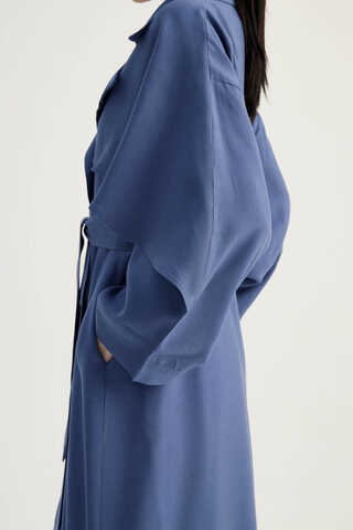 Laçin Trençkot İndigo - 8