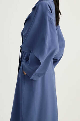 Laçin Trençkot İndigo - 11