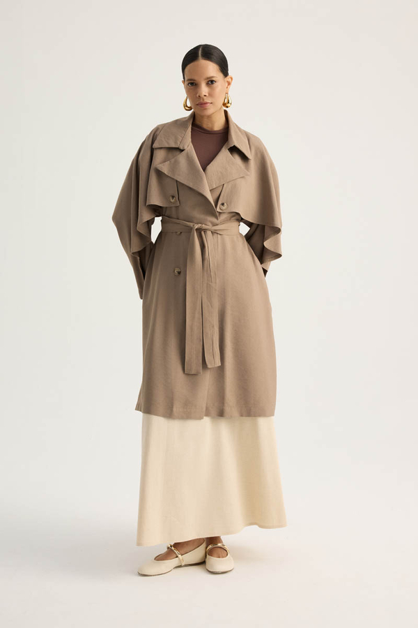 Laçin Trençkot Vizon - 2