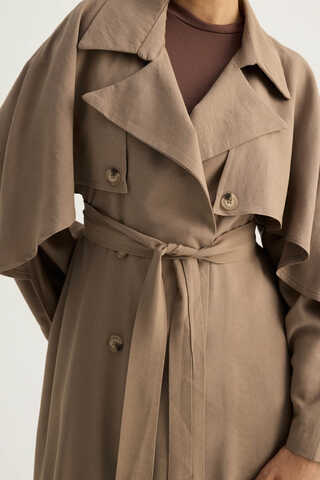 Laçin Trençkot Vizon - 8