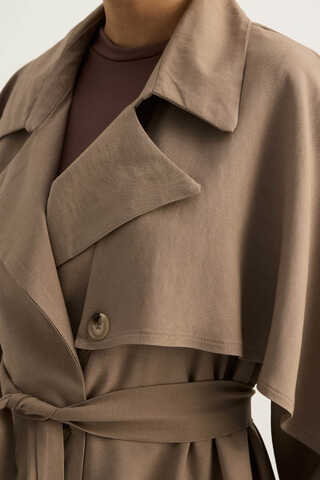 Laçin Trençkot Vizon - 10