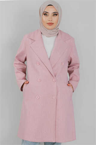 Zulays - Lady Oversize Kaban Pembe