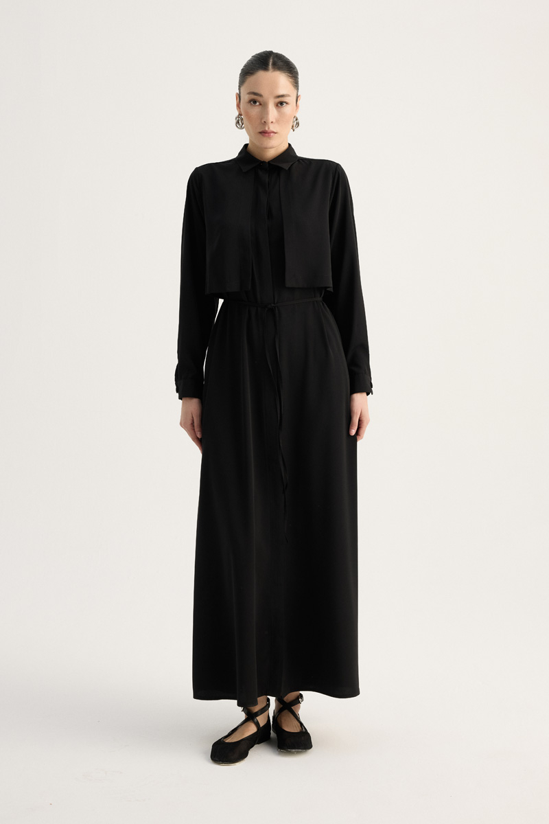 Medina Silk Dress Black 