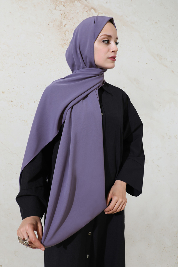 Medina Silk Shawl Dark Lilac 