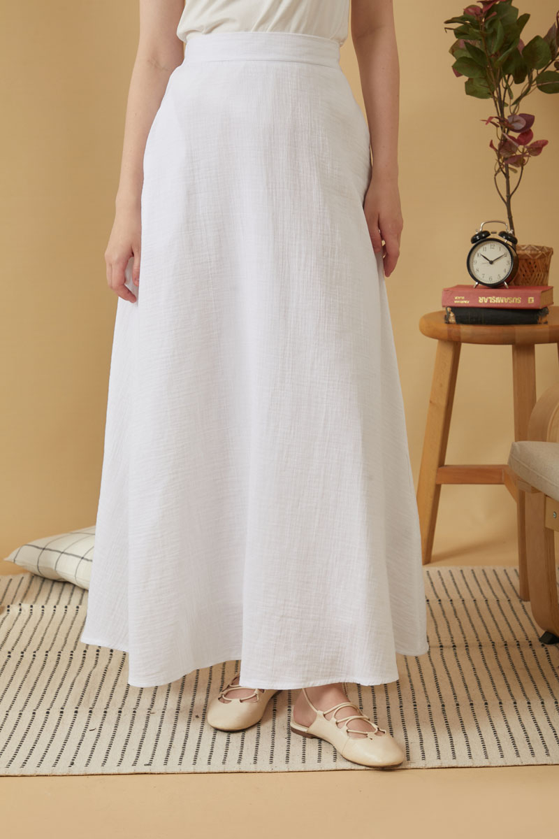 Muslin Skirt White