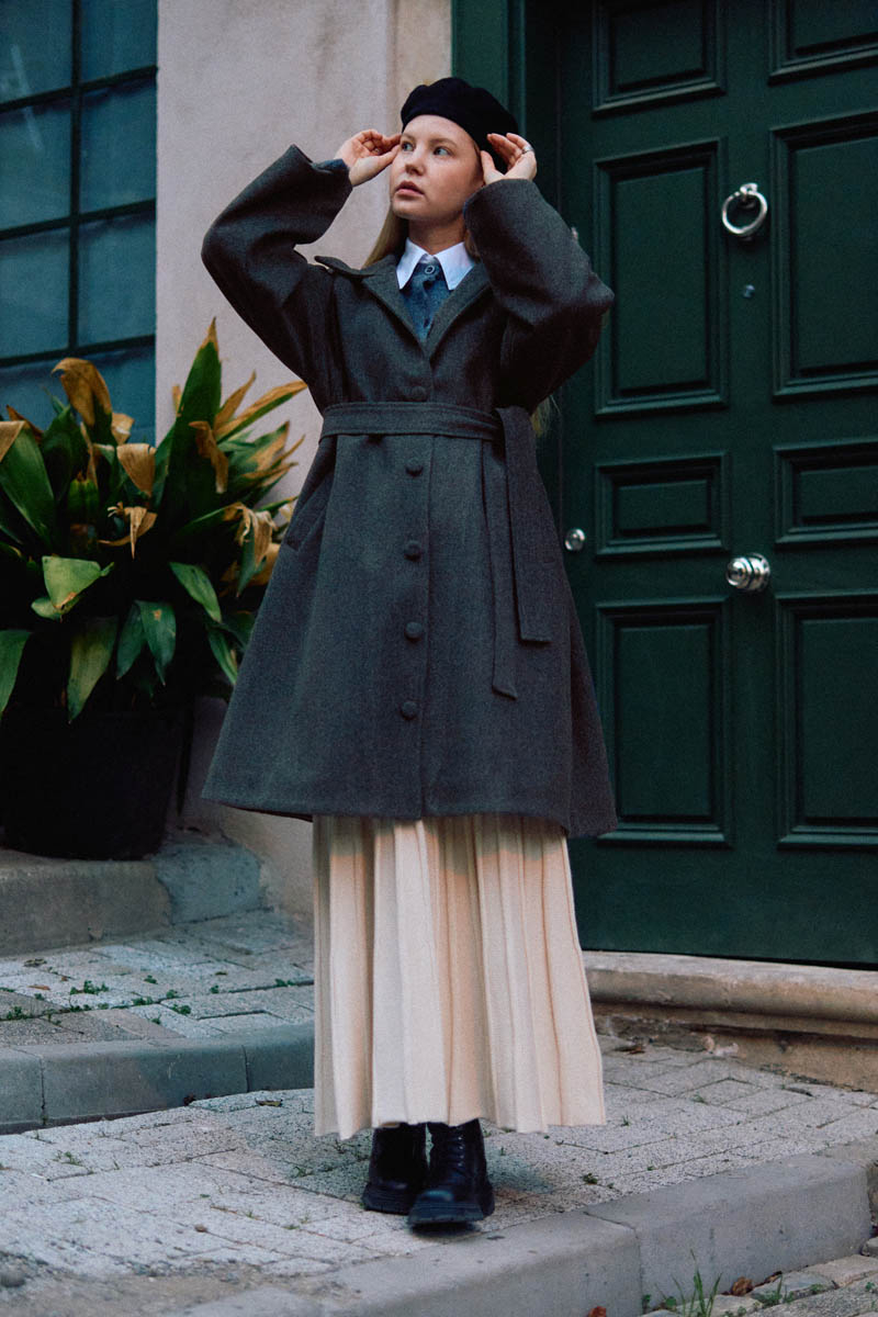 Oversize Düşük Kol Kaban Antrasit