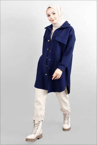 Zulays - Oversize Gömlek Ceket Laci Zulays - Oversize Gömlek Ceket Laci