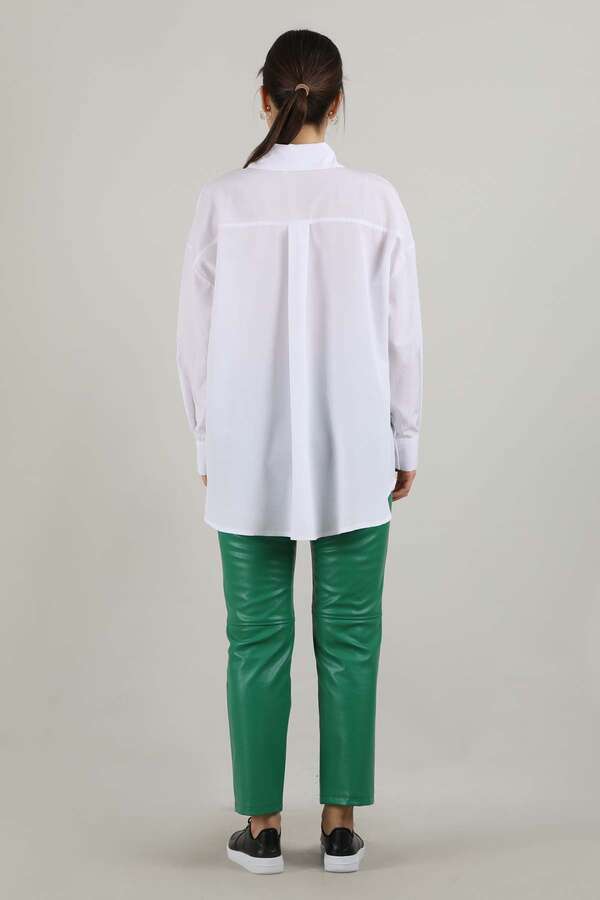 Oversize Pocket Shirt White - 5