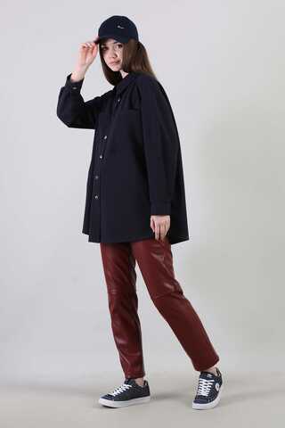 Oversizee Shirt Navy - 2