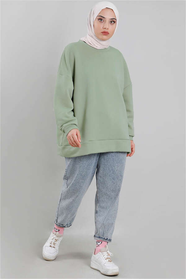 Oversize Sweat Çağla Yeşili