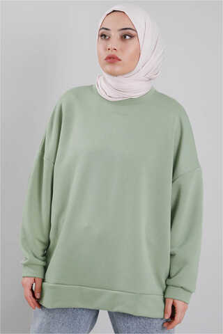Oversize Sweat Çağla Yeşili - Thumbnail