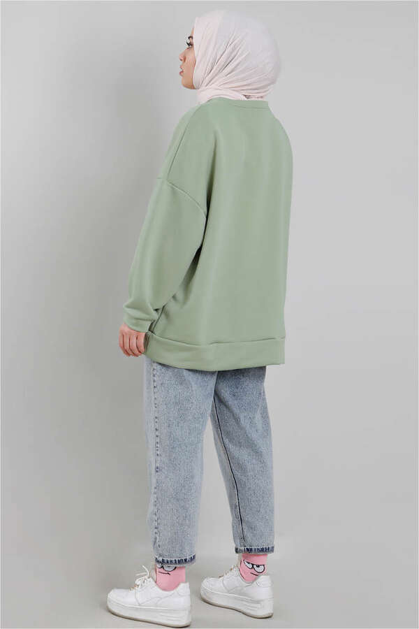 Oversize Sweat Çağla Yeşili