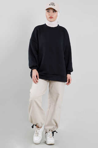 Zulays - Oversize Sweat Siyah