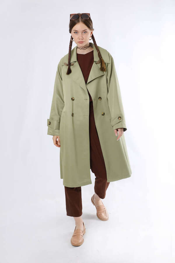 Oversize Trench Coat Mint