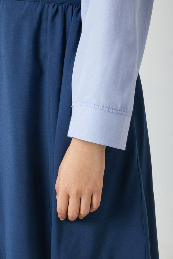 Oversized Short Shirt Baby Blue - 3