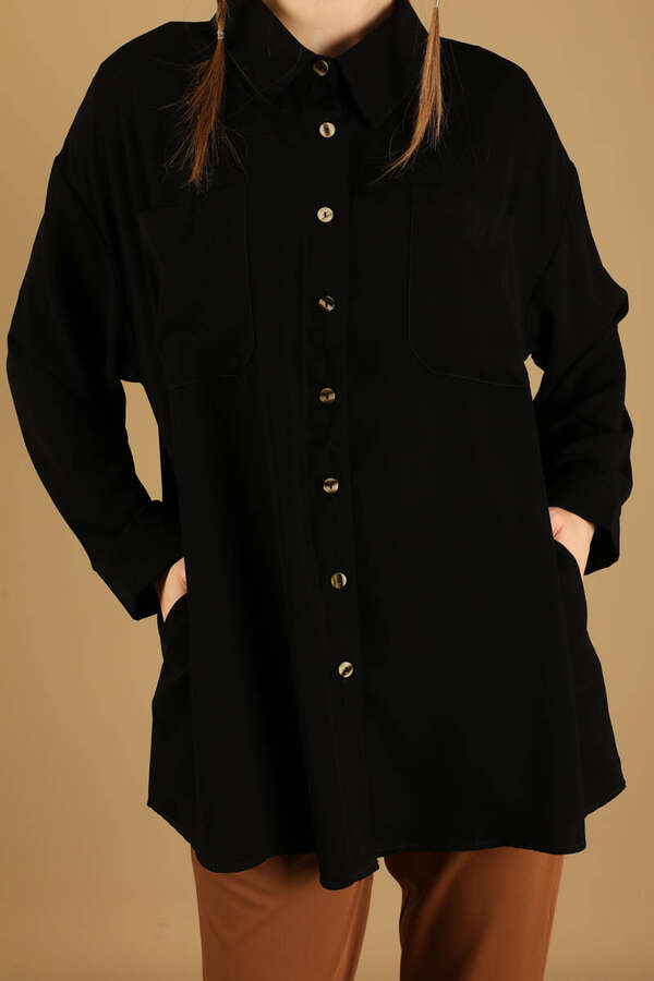 Oversizee Shirt Black - 3