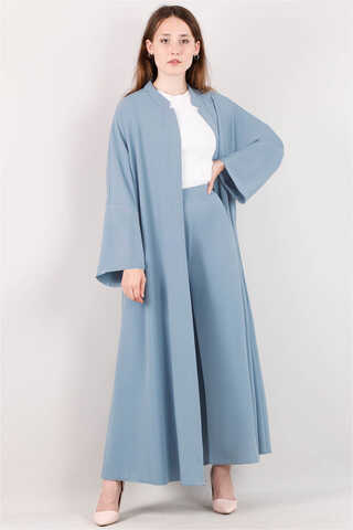 Zulays - Pantolonlu Abaya Takım Mavi