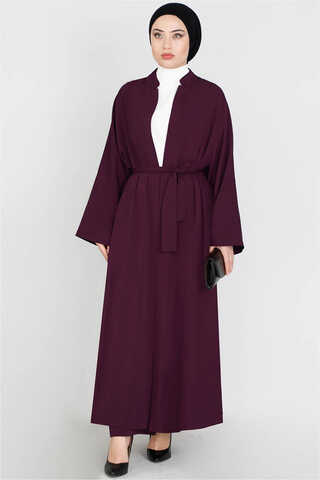 Zulays - Pantolonlu Abaya Takım Şarabi