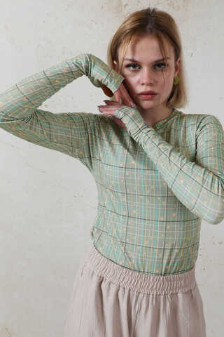 Parmaklı Kalp Body Mint - 1