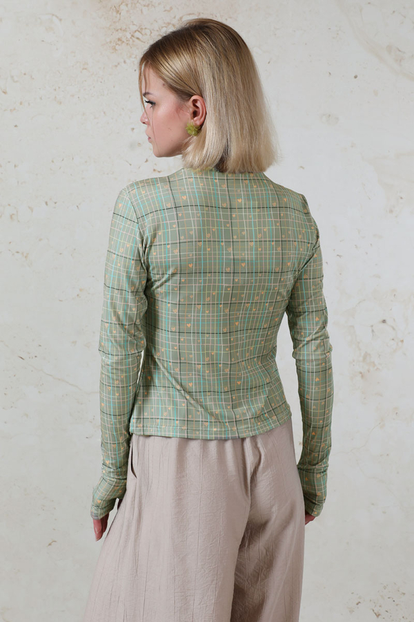 Parmaklı Kalp Body Mint - 6