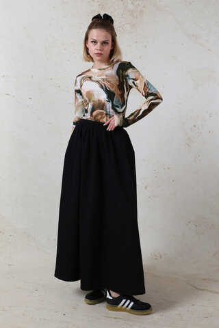 Parmaklı Soyut  Body Bej - 2