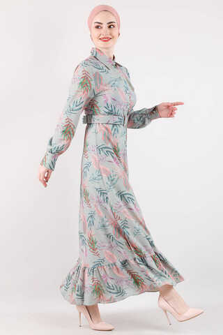 Patterned Dress Mint - 1